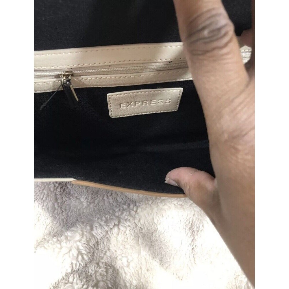 Express Envelope Clutch Purse Colorblock Black Brown Beige Church Party - Picture 12 of 13